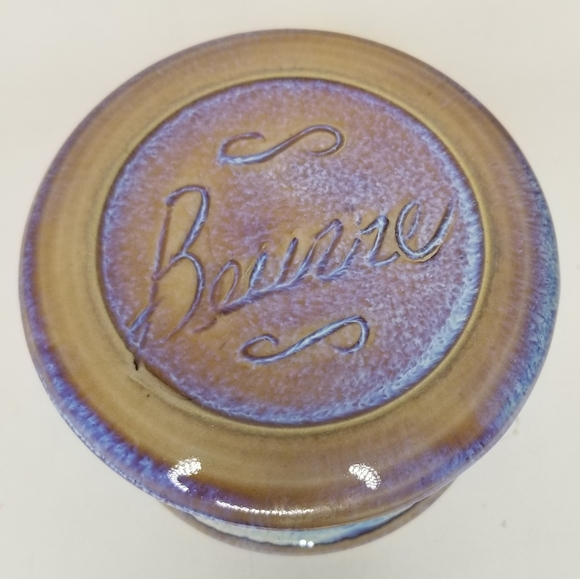 Moonlight Beurre French Butter Dish   Classic Lines Pottery French Butter Crock - Picture 4 of 13